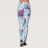 leggings van de blauwe bloementkersen (Achterkant)