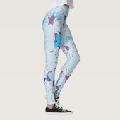 leggings van de blauwe bloementkersen (Rechts)