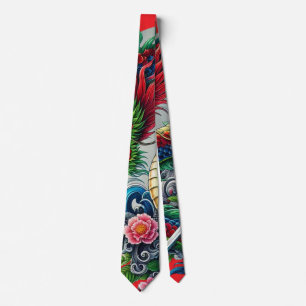 Leggings van de Chinese draak Stropdas
