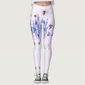 Leggings van de lente- en bijenbloemen (Voorkant)
