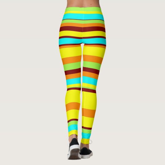 Leggings van de moderne Stripe Stretch Pants uit d (Achterkant)