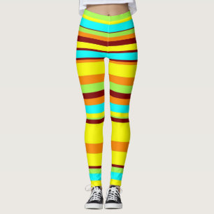 Leggings van de moderne Stripe Stretch Pants uit d