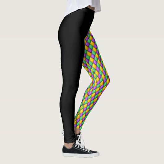 Leggings van de Pop Mardi Gras 3 Diamonds (Rechts)