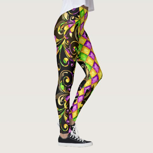 Leggings van de Pop Mardi Gras Diamonds Mode (Rechts)