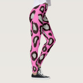Leggings van de zwarte en roze luipaard (Rechts)