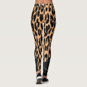Leggings van de zwarte leoparboog (Achterkant)