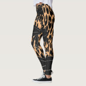 Leggings van de zwarte leoparboog (Links)