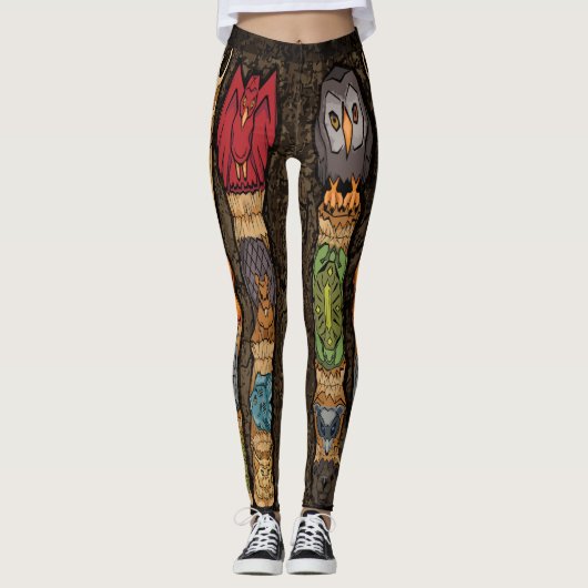 Leggings van diermeel (Voorkant)