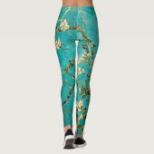 Leggings Van Gogh Bright Bleu Vert Floral Amandiers (Dos)