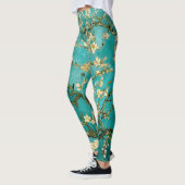Leggings Van Gogh Bright Bleu Vert Floral Amandiers (Gauche)