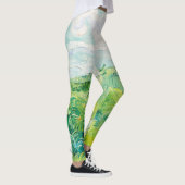 Leggings Van Gogh Green Blé Fields Auvers. Impressionniste (Droite)