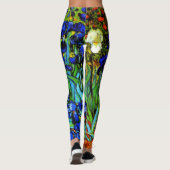 Leggings Van Gogh - Iris, peinture florale, (Dos)