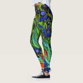 Leggings Van Gogh - Iris, peinture florale, (Gauche)