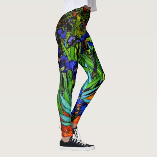 Leggings Van Gogh - Iris, peinture florale, (Droite)