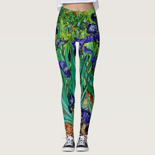 Leggings Van Gogh Irises à St. Remy (Devant)