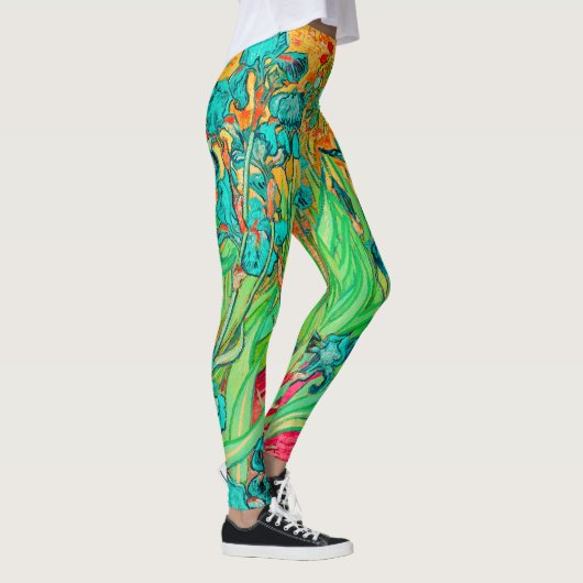 Leggings Van Gogh Irises/Turquoise/St. Remy (Droite)