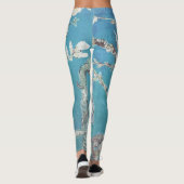 Leggings Van Gogh Painage en fleurs aux amandes (Dos)