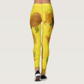 Leggings Van Gogh Quinze Tournesols Dans Un Vase Art (Dos)