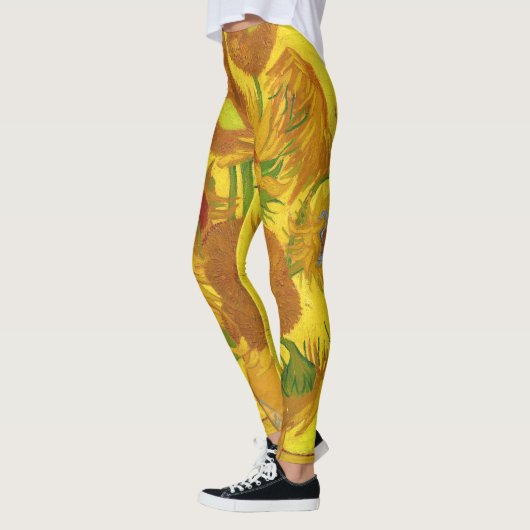 Leggings Van Gogh Quinze Tournesols Dans Un Vase Art (Gauche)