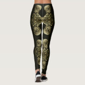 Leggings van gogh Skull (Dos)