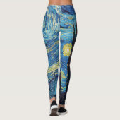 Leggings Van Gogh Starry Classic Nuit Impressionnisme Art (Dos)