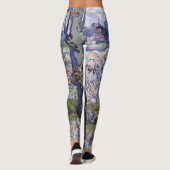 Leggings Van Gogh Vue Arles Jardin Fleuri (Dos)