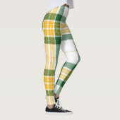 Leggings van groene en gele tartan (Rechts)