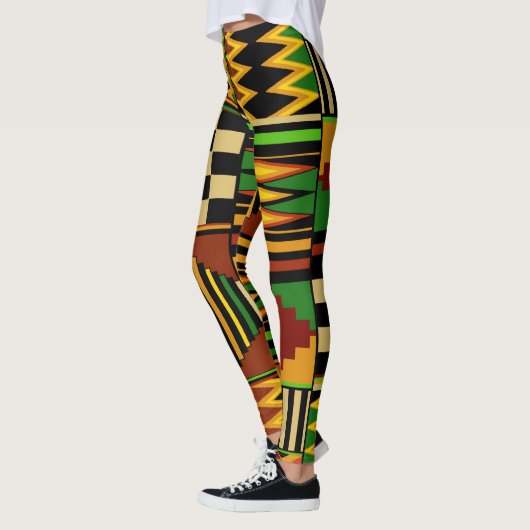 Leggings van het Afrikaanse Tribal Kente Design (Links)