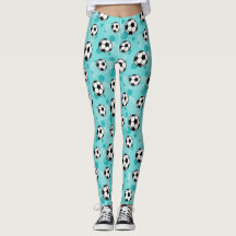 leggings van het Blauwgroen Patroon van het voetba