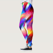 Leggings van het Bright Rainbow Checker Pattern (Links)