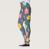 Leggings van het draaibloementpatroon (Links)