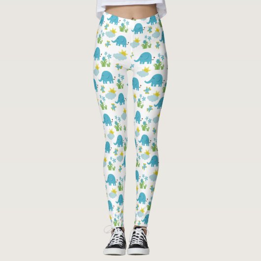 Leggings van het Elephant Pattern-systeem bevestig (Voorkant)