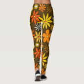 leggings van het Floral Pattern-patroon van 1970-s (Achterkant)