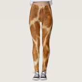 Leggings van het Giraffe Fur Print Pattern (Voorkant)