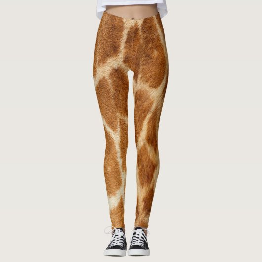 Leggings van het Giraffe Fur Print Pattern (Voorkant)