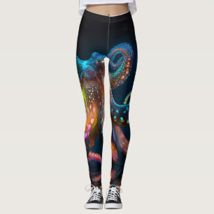 Leggings van het gloeiend Octopus