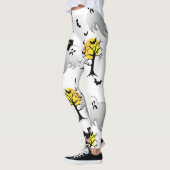 Leggings van het halloween Haunted House-patroon (Links)