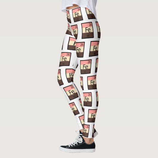 Leggings van het IJzer Fe Periodic Table Pattern (Links)