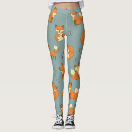 Leggings van het Kleine Fox Pattern-cute