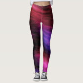 Leggings van het kleurrijke golfpatroon (Voorkant)