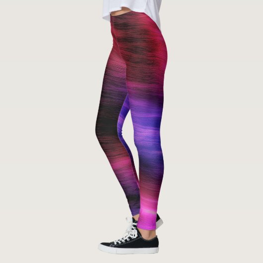 Leggings van het kleurrijke golfpatroon (Links)