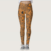 Leggings van het loopvlakpatroon (Voorkant)