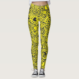 Leggings van het loopvlakpatroon