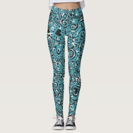 Leggings van het loopvlakpatroon