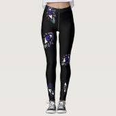 Leggings van het oogje van de zwarte ogen (Voorkant)