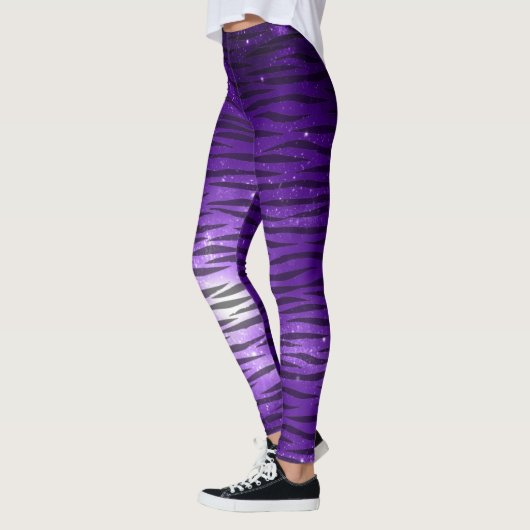 Leggings van het Paarse tijgerontwerp (Links)