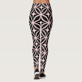 Leggings van het patroon Ogee- en Star-herhalen (Achterkant)