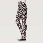 Leggings van het patroon Ogee- en Star-herhalen (Links)
