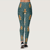 Leggings van het patroon van cute gingerbrood (Achterkant)