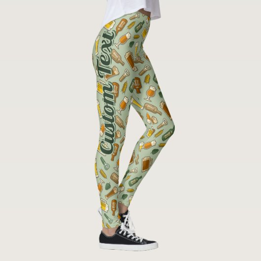 Leggings van het patroon van de Pictogrammen van B (Rechts)